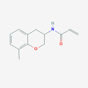 molecular formula C13H15NO2 B2388223 N-(8-Methyl-3,4-dihydro-2H-chromen-3-yl)prop-2-enamide CAS No. 2185980-77-0