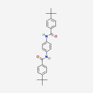 4-tert-butyl-N-[4-[(4-tert-butylbenzoyl)amino]phenyl]benzamide