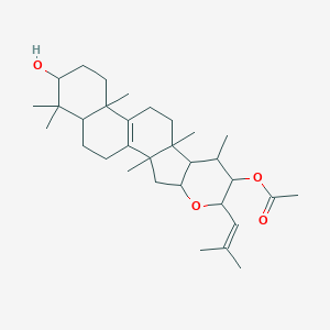 molecular formula C32H50O4 B238823 3-羟基-16,23-环氧羊毛甾-8,24-二烯-22-基乙酸酯 CAS No. 10178-38-8