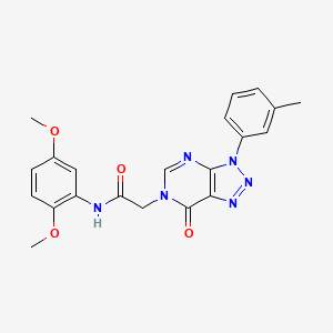 molecular formula C21H20N6O4 B2388230 N-(2,5-dimethoxyphenyl)-2-(7-oxo-3-(m-tolyl)-3H-[1,2,3]triazolo[4,5-d]pyrimidin-6(7H)-yl)acetamide CAS No. 893934-54-8