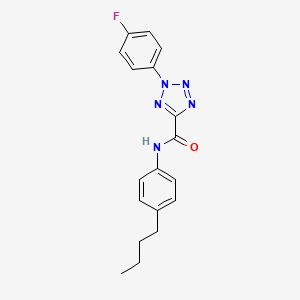 molecular formula C18H18FN5O B2388249 N-(4-butylphenyl)-2-(4-fluorophenyl)-2H-tetrazole-5-carboxamide CAS No. 1396798-13-2