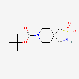 molecular formula C12H22N2O4S B2388257 Tert-butyl 2,2-dioxo-2lambda6-thia-3,8-diazaspiro[4.5]decane-8-carboxylate CAS No. 2344681-17-8