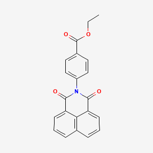 molecular formula C21H15NO4 B2388260 ethyl 4-(1,3-dioxo-1H-benzo[de]isoquinolin-2(3H)-yl)benzoate CAS No. 94887-62-4