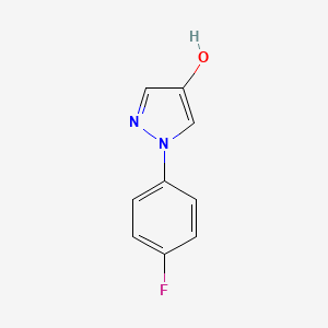 molecular formula C9H7FN2O B2388272 1-(4-fluorophenyl)-1H-pyrazol-4-ol CAS No. 77458-31-2