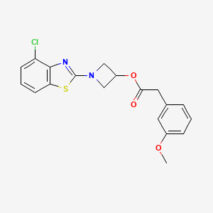 molecular formula C19H17ClN2O3S B2388274 1-(4-Chlorobenzo[d]thiazol-2-yl)azetidin-3-yl 2-(3-methoxyphenyl)acetate CAS No. 1396627-98-7