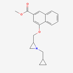 Methyl 4-[[1-(cyclopropylmethyl)aziridin-2-yl]methoxy]naphthalene-2-carboxylate