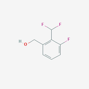 molecular formula C8H7F3O B2388300 [2-(Difluoromethyl)-3-fluorophenyl]methanol CAS No. 1785434-24-3