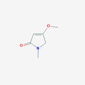 molecular formula C6H9NO2 B2388322 4-methoxy-1-methyl-2,5-dihydro-1H-pyrrol-2-one CAS No. 90968-33-5
