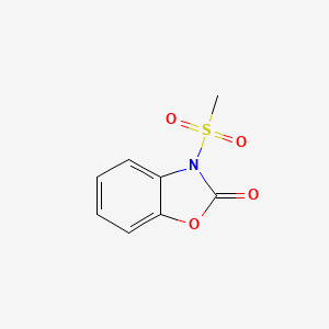 molecular formula C8H7NO4S B2388329 3-Methylsulfonyl-1,3-benzoxazol-2-one CAS No. 443917-67-7