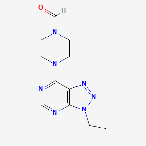 molecular formula C11H15N7O B2388334 4-(3-乙基三唑并[4,5-d]嘧啶-7-基)哌嗪-1-甲醛 CAS No. 899974-58-4