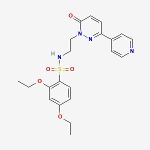 molecular formula C21H24N4O5S B2388345 2,4-diethoxy-N-(2-(6-oxo-3-(pyridin-4-yl)pyridazin-1(6H)-yl)ethyl)benzenesulfonamide CAS No. 1021062-87-2