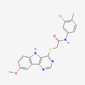 molecular formula C20H17ClN4O2S B2388356 Ethyl {[6-(2-furoylamino)-2-(4-methylphenyl)quinolin-4-yl]oxy}acetate CAS No. 1116019-00-1