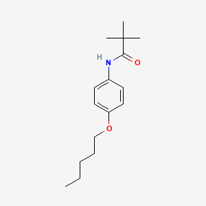 molecular formula C16H25NO2 B2388357 N-(4-(pentyloxy)phenyl)pivalamide CAS No. 301307-43-7