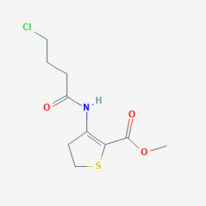 molecular formula C10H14ClNO3S B2388365 3-(4-氯丁酰胺)-4,5-二氢噻吩-2-羧酸甲酯 CAS No. 392244-38-1