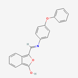 molecular formula C21H15NO3 B2388366 (Z)-3-((4-Phenoxyphenylamino)methylene)isobenzofuran-1(3H)-one CAS No. 338751-66-9