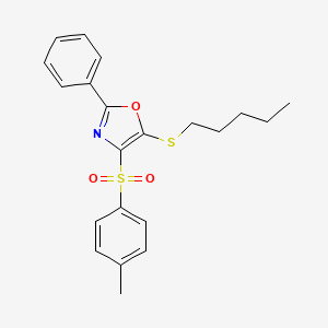 5-(Pentylthio)-2-phenyl-4-tosyloxazole