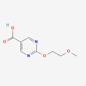 molecular formula C8H10N2O4 B2388404 2-(2-Methoxyethoxy)pyrimidine-5-carboxylic acid CAS No. 1402232-82-9