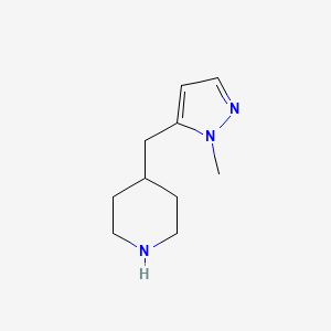 4-[(1-methyl-1H-pyrazol-5-yl)methyl]piperidine