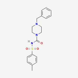 molecular formula C19H23N3O3S B2388430 N-((4-Methylphenyl)sulfonyl)(4-benzylpiperazinyl)formamide CAS No. 349423-54-7