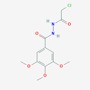 molecular formula C12H15ClN2O5 B2388433 N'-(2-chloroacetyl)-3,4,5-trimethoxybenzohydrazide CAS No. 50677-26-4