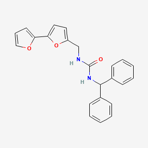 molecular formula C23H20N2O3 B2388437 1-([2,2'-Bifuran]-5-ylmethyl)-3-benzhydrylurea CAS No. 2034438-16-7