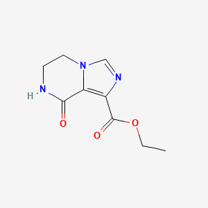 molecular formula C9H11N3O3 B2388440 Ethyl 8-oxo-5,6,7,8-tetrahydroimidazo[1,5-a]pyrazine-1-carboxylate CAS No. 951626-94-1