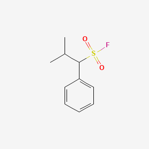 molecular formula C10H13FO2S B2388448 2-Methyl-1-phenylpropane-1-sulfonyl fluoride CAS No. 2172429-60-4