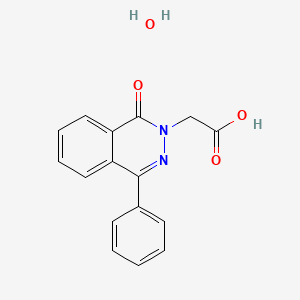 molecular formula C16H14N2O4 B2388462 (1-Oxo-4-phenyl-2(1H)-phthalazinyl)acetic acid hydrate CAS No. 1609403-19-1
