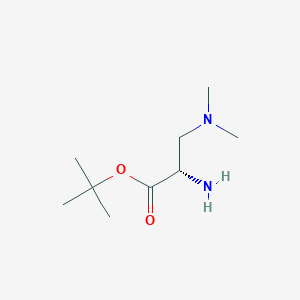 molecular formula C9H20N2O2 B2388468 Tert-butyl (2S)-2-amino-3-(dimethylamino)propanoate CAS No. 2248202-70-0