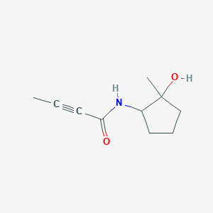 molecular formula C10H15NO2 B2388481 N-(2-Hydroxy-2-methylcyclopentyl)but-2-ynamide CAS No. 2411319-28-1