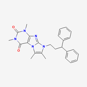 6-(3,3-Diphenylpropyl)-2,4,7,8-tetramethylpurino[7,8-a]imidazole-1,3-dione
