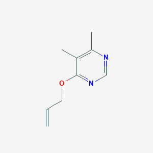 molecular formula C9H12N2O B2388483 4,5-Dimethyl-6-(prop-2-en-1-yloxy)pyrimidine CAS No. 2169140-70-7