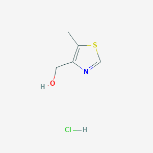 molecular formula C5H8ClNOS B2388489 (5-Methyl-1,3-thiazol-4-yl)methanol hydrochloride CAS No. 1609407-76-2; 848774-94-7