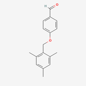 molecular formula C17H18O2 B2388497 4-[(2,4,6-Trimethylphenyl)methoxy]benzaldehyde CAS No. 865660-03-3