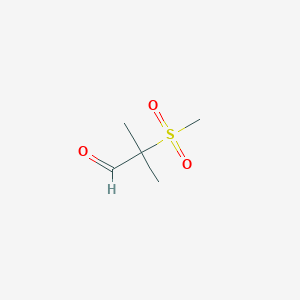 molecular formula C5H10O3S B2388503 2-Methanesulfonyl-2-methylpropanal CAS No. 105531-86-0