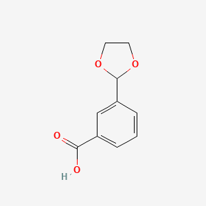 molecular formula C10H10O4 B2388536 3-(1,3-Dioxolan-2-yl)benzoic acid CAS No. 773101-97-6