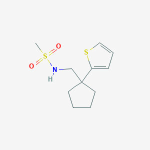 N-((1-(thiophen-2-yl)cyclopentyl)methyl)methanesulfonamide