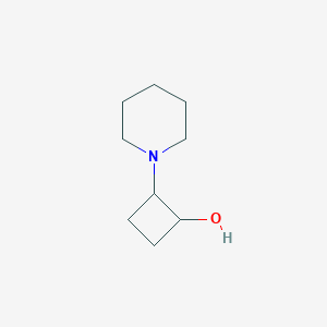 molecular formula C9H17NO B2388546 2-(Piperidin-1-yl)cyclobutan-1-ol CAS No. 1822613-77-3