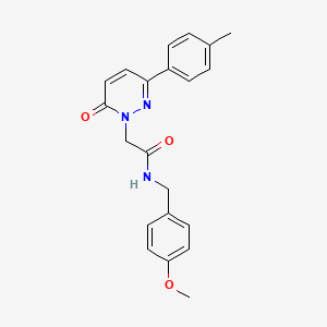 molecular formula C21H21N3O3 B2388560 N-(4-methoxybenzyl)-2-[3-(4-methylphenyl)-6-oxopyridazin-1(6H)-yl]acetamide CAS No. 1291851-86-9