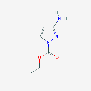 molecular formula C6H9N3O2 B2388610 3-氨基-1H-吡唑-1-羧酸乙酯 CAS No. 1823330-71-7