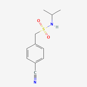 molecular formula C11H14N2O2S B2388637 1-(4-cyanophenyl)-N-isopropylmethanesulfonamide CAS No. 878218-25-8
