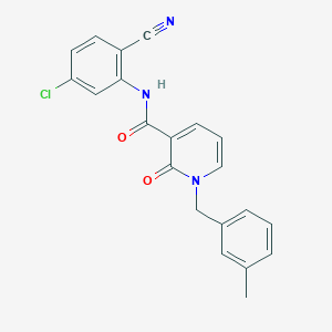 molecular formula C21H16ClN3O2 B2388642 N-(5-chloro-2-cyanophenyl)-1-(3-methylbenzyl)-2-oxo-1,2-dihydropyridine-3-carboxamide CAS No. 899991-38-9