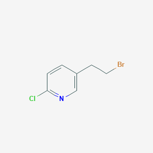 molecular formula C7H7BrClN B2388653 5-(2-溴乙基)-2-氯吡啶 CAS No. 369610-28-6