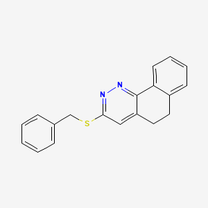 molecular formula C19H16N2S B2388661 3-(Benzylsulfanyl)-5,6-dihydrobenzo[h]cinnoline CAS No. 478047-88-0