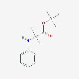 molecular formula C14H21NO2 B2388683 Tert-butyl 2-anilino-2-methylpropanoate CAS No. 2248336-64-1
