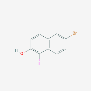 molecular formula C10H6BrIO B2388685 1-Iodo-6-bromo-2-naphthol CAS No. 102153-45-7