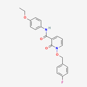 molecular formula C21H19FN2O4 B2388687 N-(4-ethoxyphenyl)-1-[(4-fluorophenyl)methoxy]-2-oxopyridine-3-carboxamide CAS No. 868678-20-0