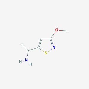 B2388729 1-(3-Methoxy-1,2-thiazol-5-yl)ethan-1-amine CAS No. 1935024-09-1