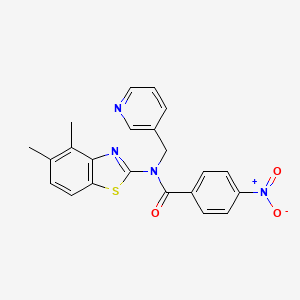 N-(4,5-dimethylbenzo[d]thiazol-2-yl)-4-nitro-N-(pyridin-3-ylmethyl)benzamide