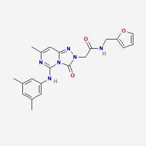 2-[5-(3,5-dimethylanilino)-7-methyl-3-oxo[1,2,4]triazolo[4,3-c]pyrimidin-2(3H)-yl]-N~1~-(2-furylmethyl)acetamide